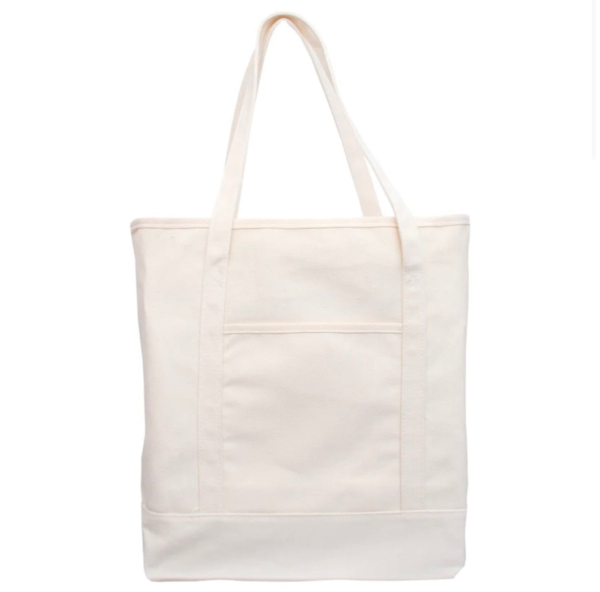 Embroidered XL Canvas Tote