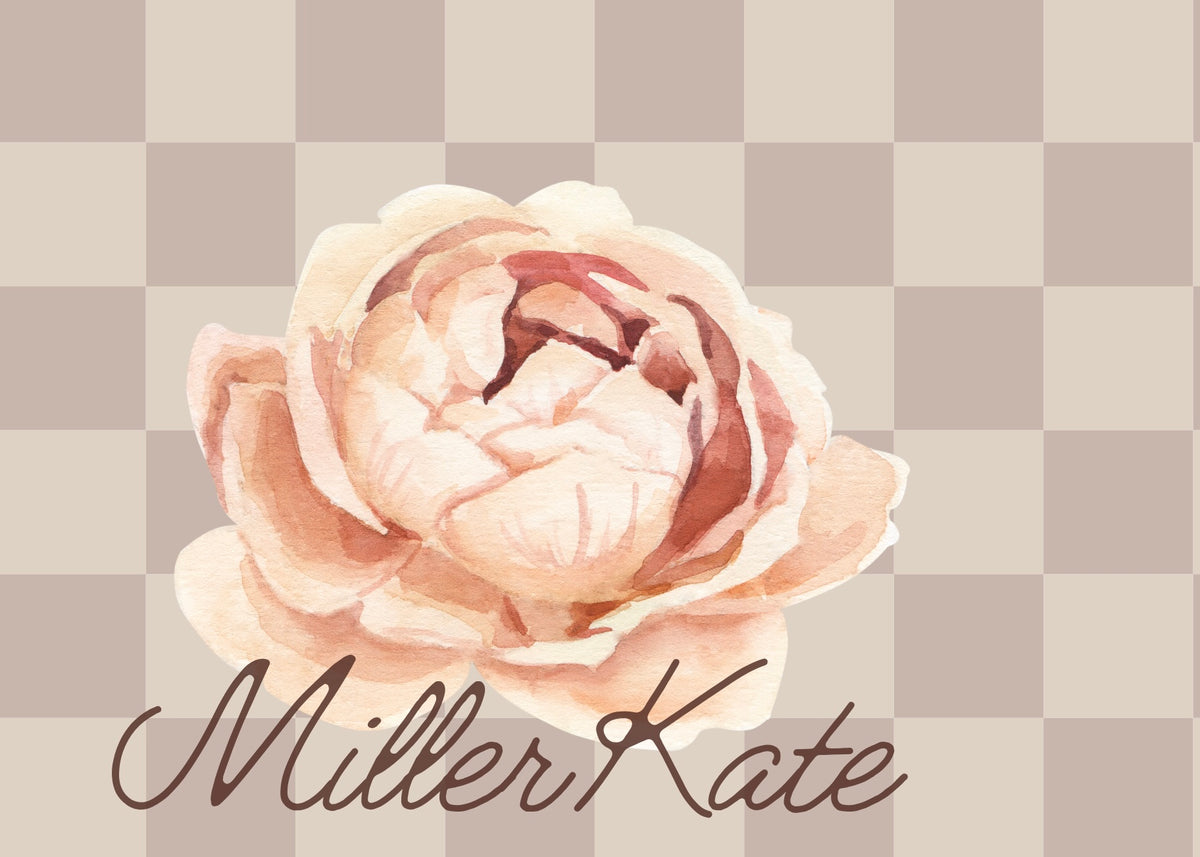 Checkered Floral Custom Fabric