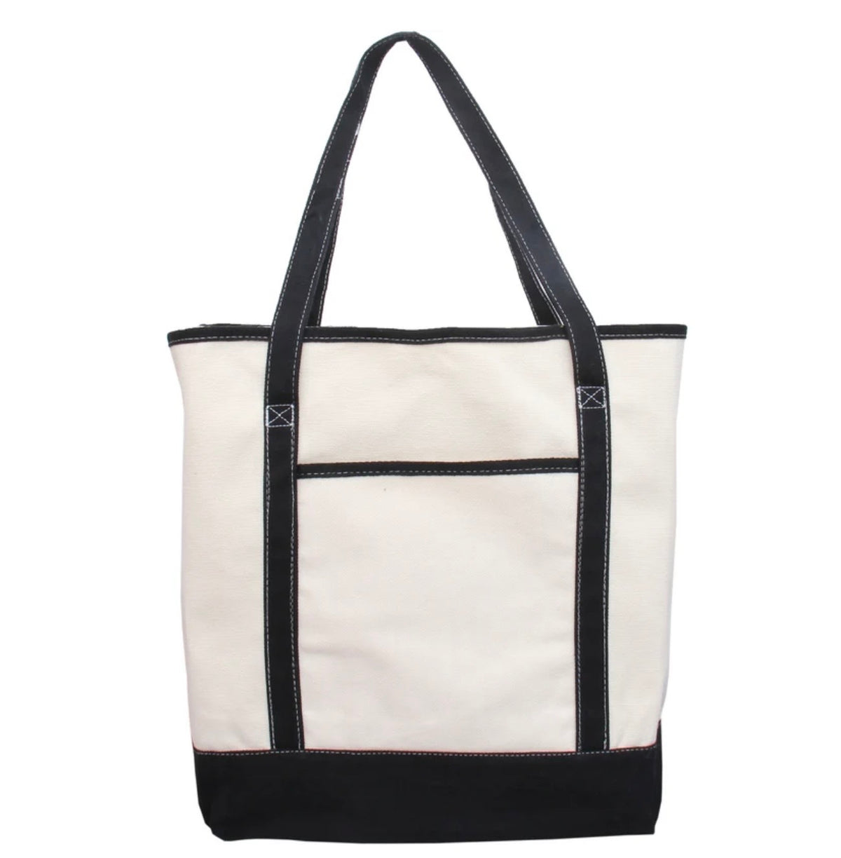 Embroidered XL Canvas Tote