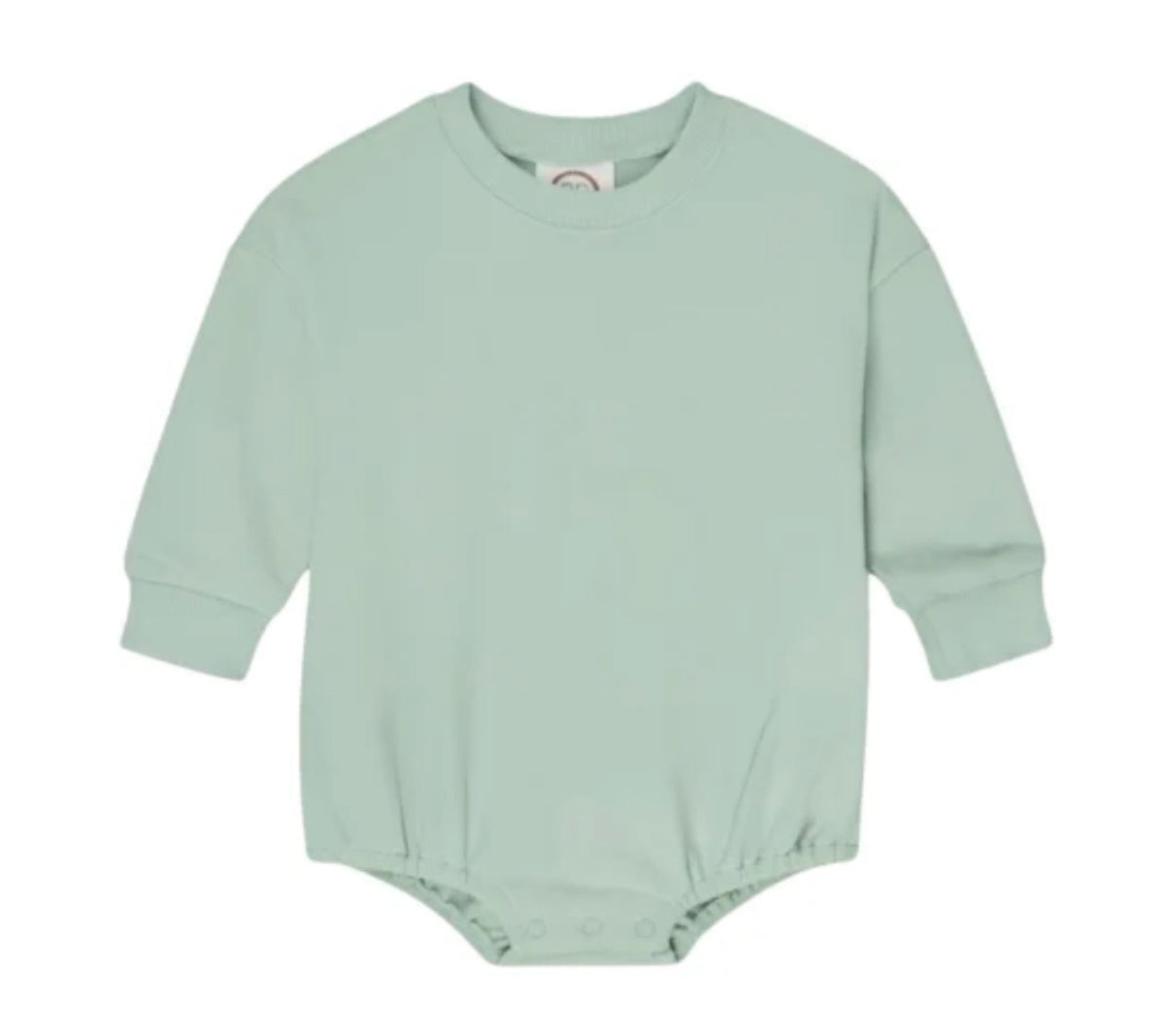 Embroidered Name Sweatshirt Bubble Romper