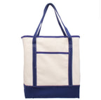 Embroidered XL Canvas Tote