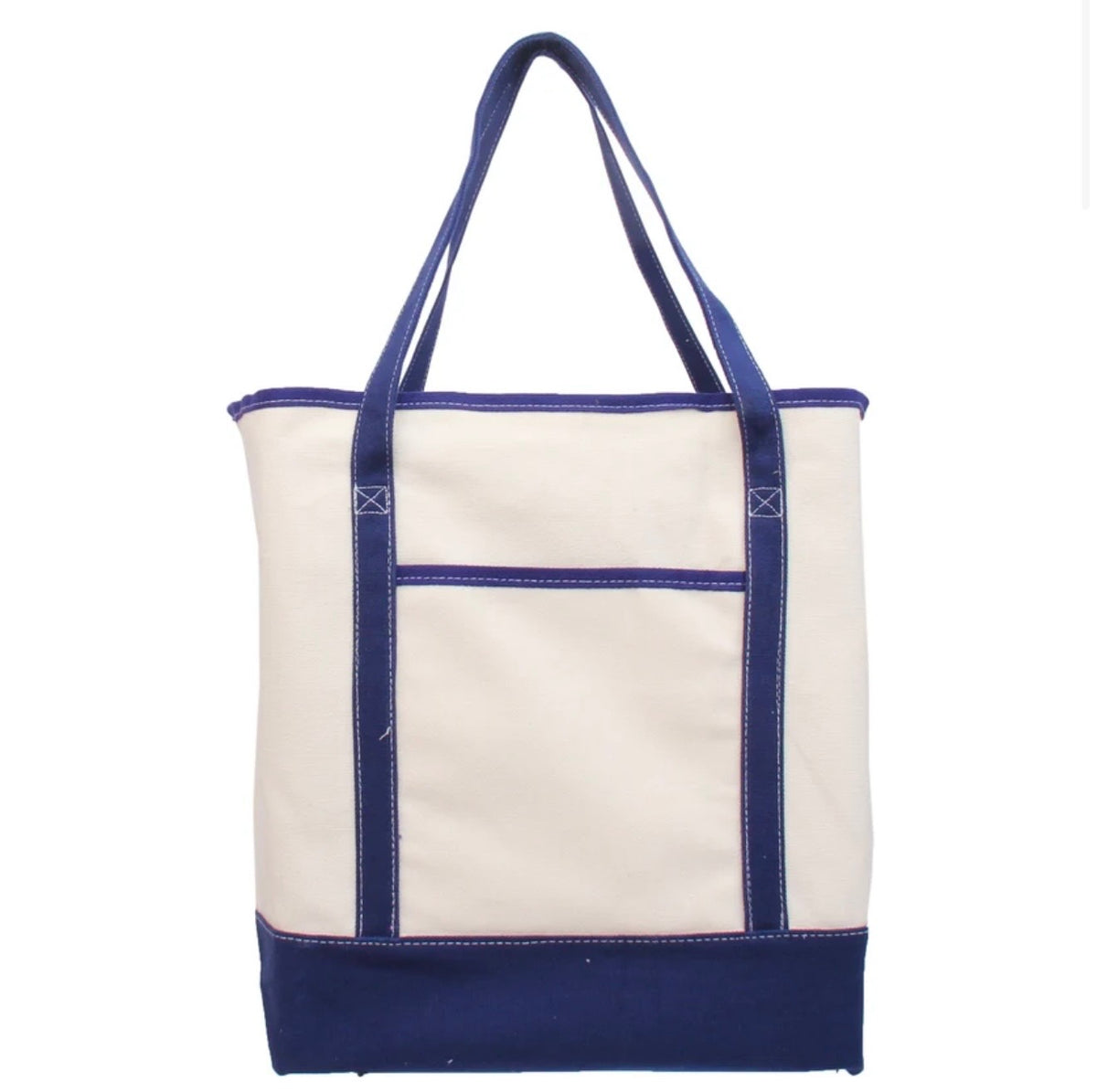 Embroidered XL Canvas Tote