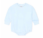 Embroidered Name Sweatshirt Bubble Romper